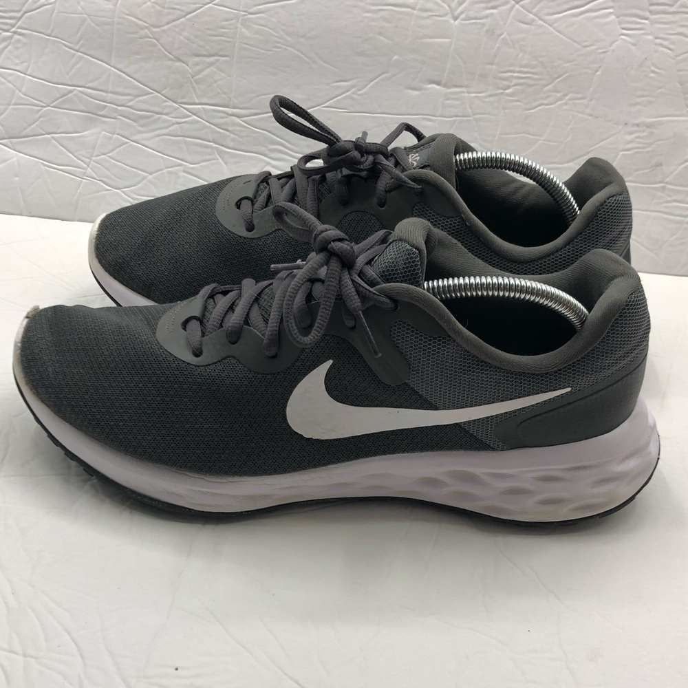 Nike Revolution Sneakers Shoes Mens Size 11.5 6 NN Running Athletic Grey White